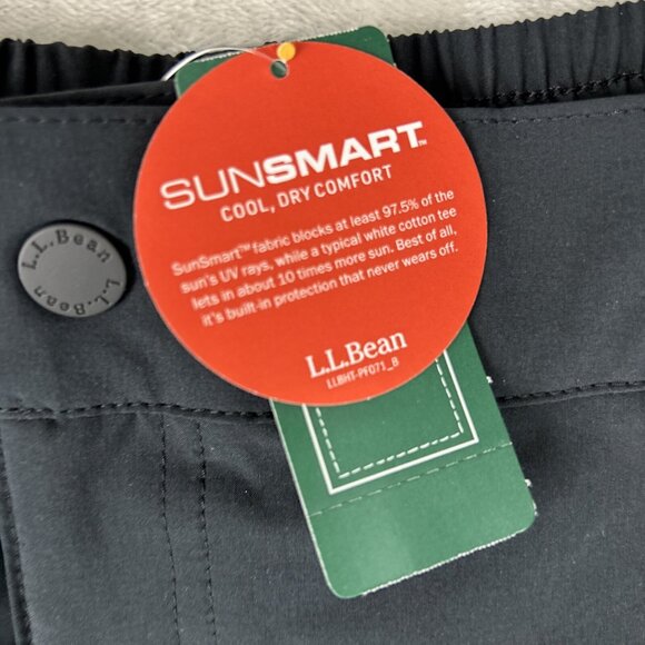 L.L.Bean Women’s Comfort Trail Shorts size 18W Plus NWT Sunsmart UPF 50+ Black - Picture 3 of 11